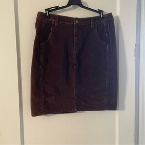 Covington Brown Corduroy Skirt